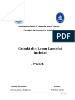 Grinda Lemn Lamelat Incleiat Model Proiect