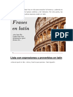 El Latín Se Puede Utilizar Hoy en Día para Estudiar La Historia