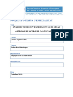 Análisis Teórico y Experimental de Vigas Armadas de Acero de Canto Variable PDF