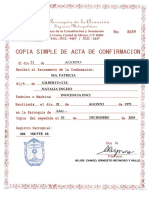 Acta de Confirmacion