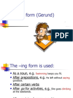 How To Use The - Ing Form
