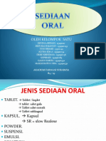 Farmakologi Sediaan Oral