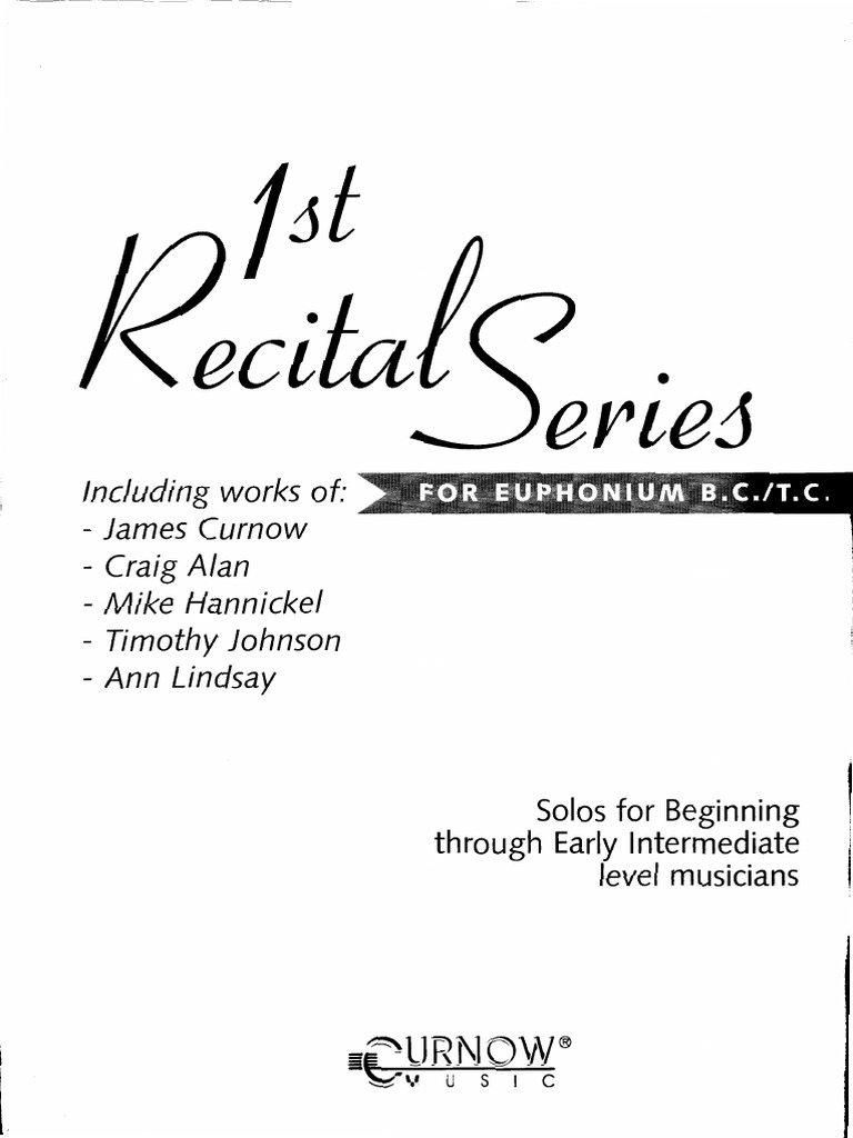 1st Recital Series Eufónio Pdf Pdf