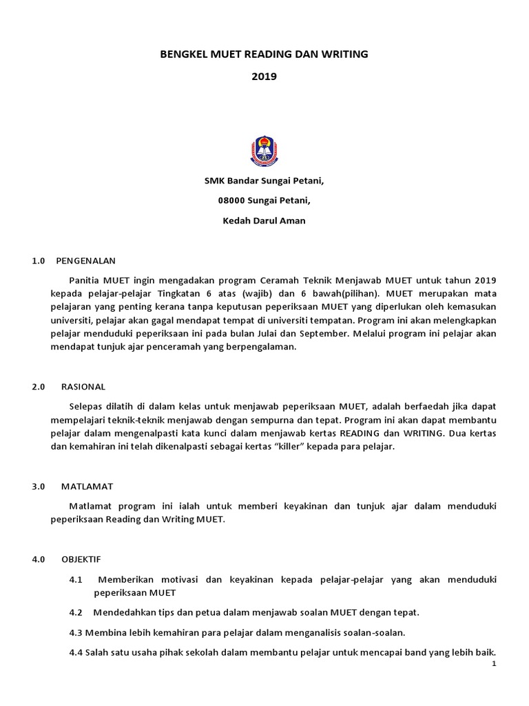 Bengkel Muet Reading Dan Writing Pdf