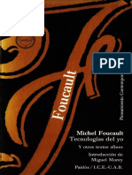 Tecnologias Del Yo - Michel Foucault PDF