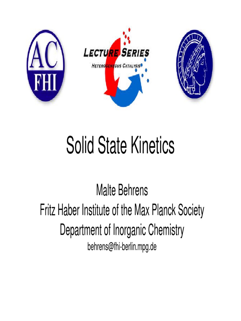 Solid State Behrens PDF PDF Diffusion Chemical