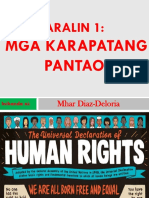 Yunit III - Mga Isyu Sa Karapatang Pantao at Gender