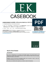 L.E.K. LEK Casebook Consulting Case Interview Book艾意凯咨询案例面试