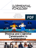 Developmental Psychology: Physical and Cognitive Changes in Adolescence