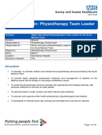 Band 7 Physiotherapy Team Leader Medical