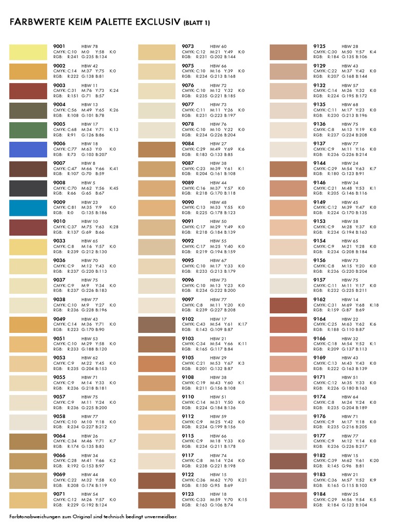 KEIM COLOURpaletteexclusiv PDF