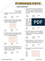 Análisis combinatorio ejercicios