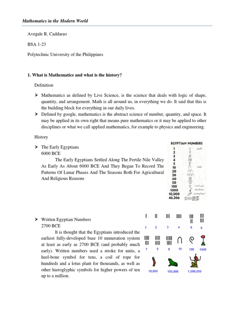 Math Definition History Patterns and Mathematicians | PDF | Pattern ...