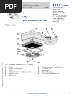 Filtru HEPA TROX installation_manual