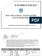 Silabus Dasar Listrik Dan Elektronika