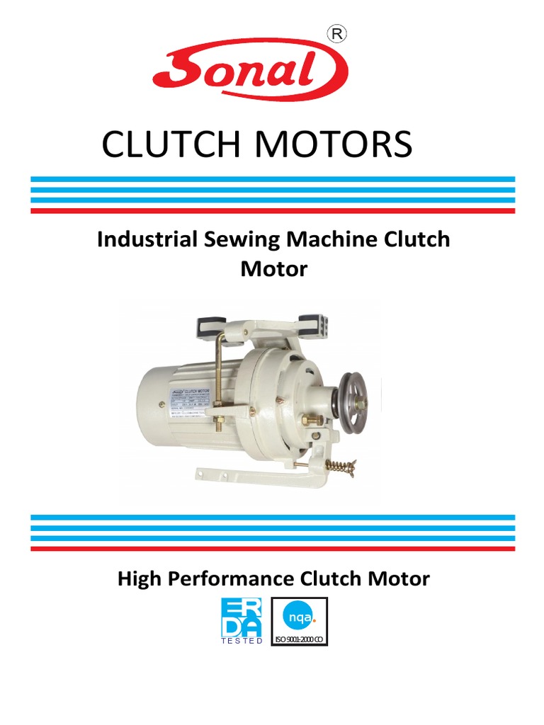 Specifications and Technical Details of Sonal Clutch Motors for