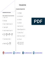 Inecuaciones Ejercicios Propuestos PDF 1 PDF