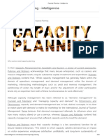 Capacity Planning - Intelligencia