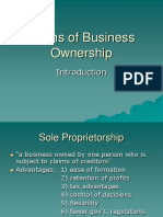 Formsof Business Ownership