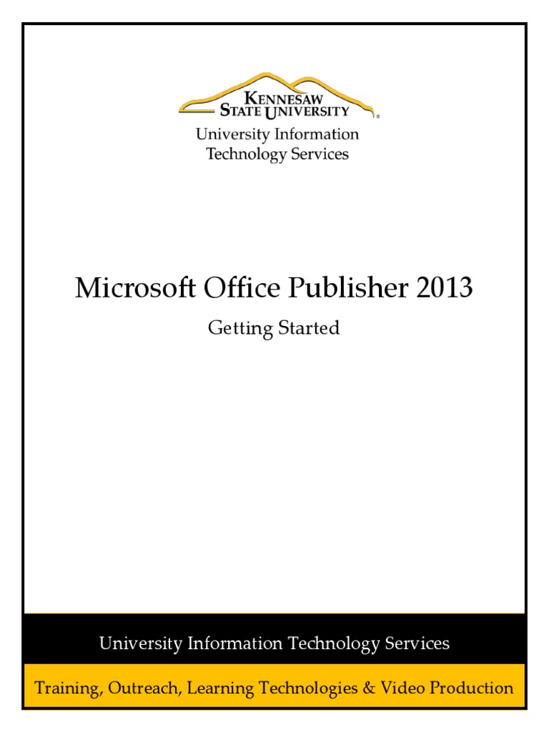 0324 Microsoft Office Publisher 2013 | PDF | Graphical User Interfaces ...