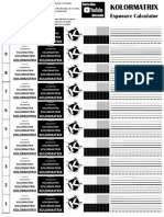 Kolormatrix Screen Print Exposure Calculator PDF