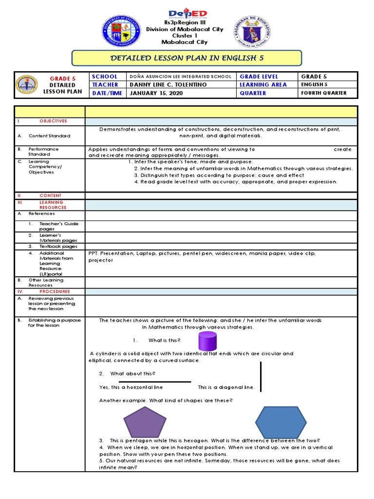 Cot 4 English Pdf Learning