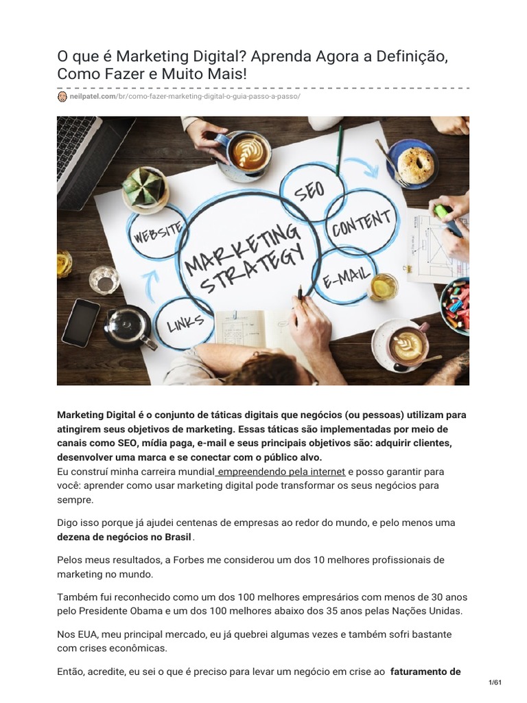 Guia Completo de Marketing Digital Neil Patel | PDF | Marketing digital ...