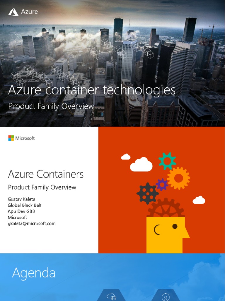 Azure Container Technology Overview | PDF | Microsoft Azure | Virtual ...