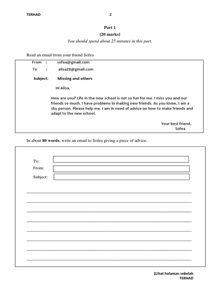 PT3 English Paper 2 Overview | PDF