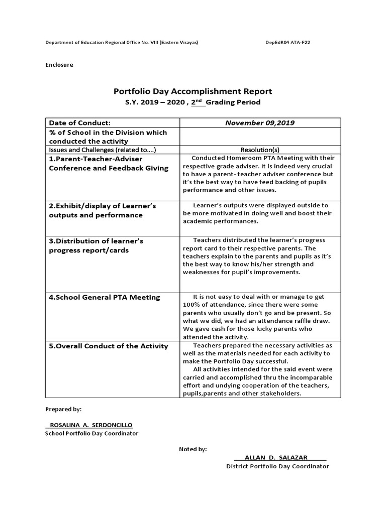 ACR Portfolio Day FORMs PDF Learning Behavior Modification