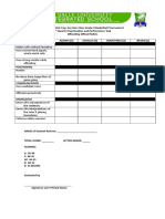 P.E Officiating Rubric