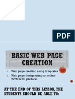 Create Web Pages Using Templates and Online WYSIWYG Platforms (39