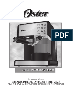 Oster Prima Latte One Touch Espresso, Cappucino & Latte Maker