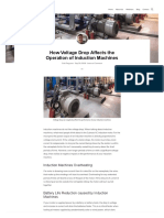 Voltage Drop Affects The Operation of Induction Machines