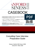 Stanford GSB Casebook Consulting Case Interview Book斯坦福商学院咨询案例面试
