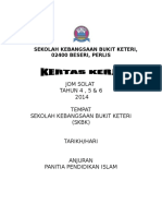 Kertas Kerja Program Jom Solat 2014