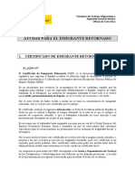 Certificado Emigrante Retornado PDF