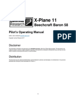 X-Plane Baron Pilot Operating Manual