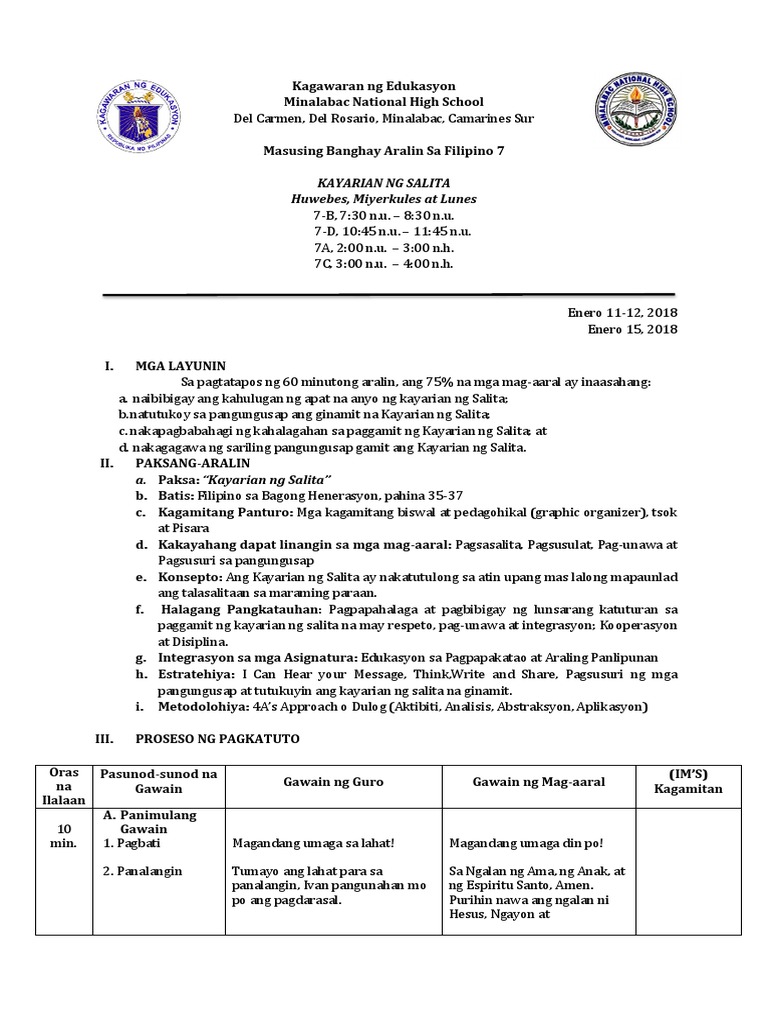 LP - Kayarian NG Salita | PDF