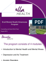 Brief Mental Health Awareness Program Presentation PDF
