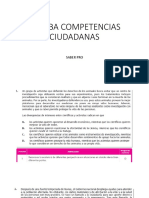 PRUEBA COMPETENCIAS CIUDADANAS Saber Pro