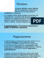 Lezione Pensiero Ragionamento