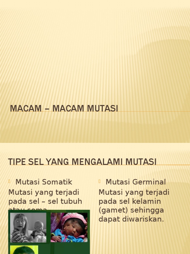 Macam-Macam Mutasi Gen dan Tipe Sel | PDF