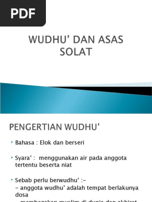 Asas Solat Dan Wuduk 2 Pdf