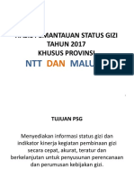 Hasil PSG Tahun 2017 Khusus Provinsi NTT Dan Maluku