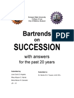 Bartrends On Succession With Answers For The Past 20 Years