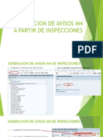 Generación de Avisos M4 - SAP PM