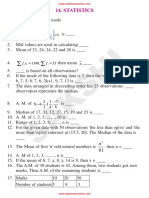 Statistics concepts and formulas