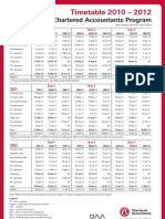 CAP Timetable 2010-2012