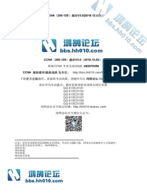 Ccna 200 125 2 Dec PDF | PDF | Ip Address | Network Switch